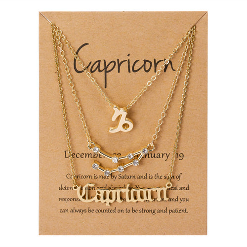 Load image into Gallery viewer, Zodiac Sign Pendant Necklace
