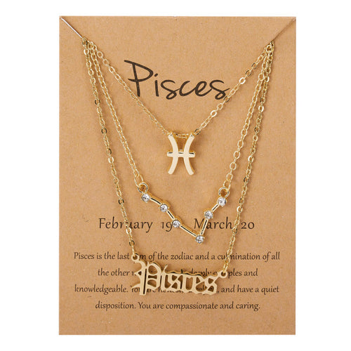 Load image into Gallery viewer, Zodiac Sign Pendant Necklace
