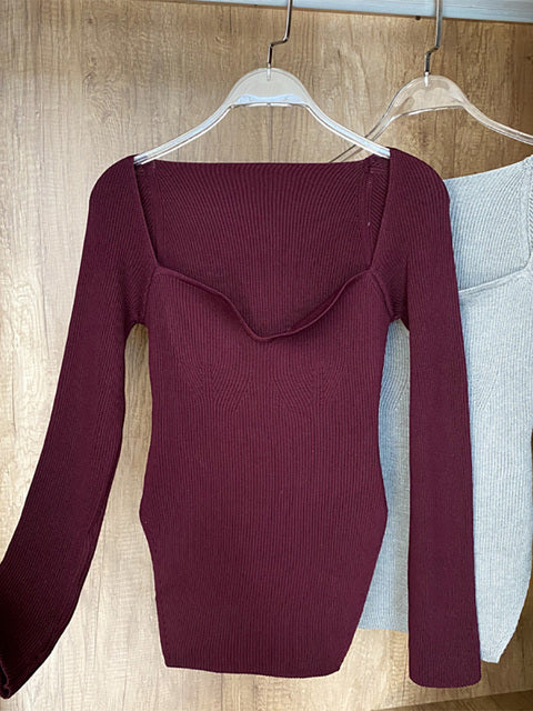 Load image into Gallery viewer, Woman&#39;s Long Sleeve Knitted Pullover
