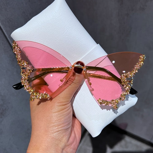 Load image into Gallery viewer, Diamond Butterfly Sunglasses

